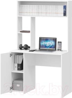 Компьютерный стол ТриЯ Тип 1 (белый ясень)