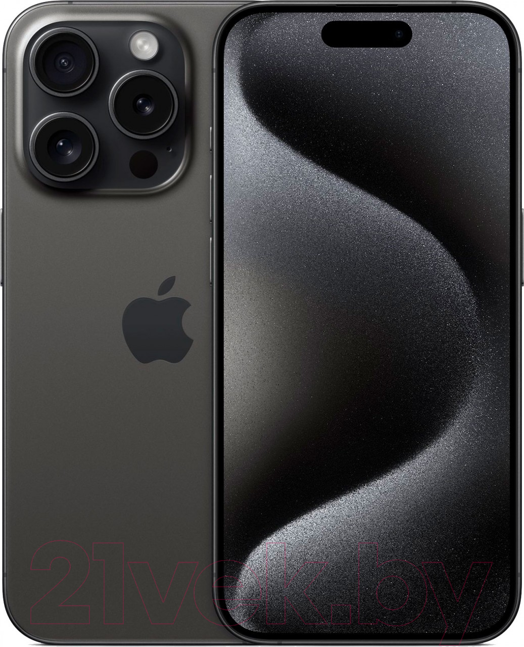 Смартфон Apple iPhone 15 Pro 128GB / A3102 (черный титан)