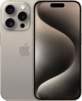 Смартфон Apple iPhone 15 Pro 128GB A3102 / A3101 (природный титан) - 