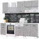 Миниатюра изображения товара Кухонный гарнитур Горизонт Мебель Trend 1700 (белый/бетон)