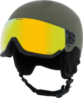 Шлем горнолыжный Alpina Sports Arber Visor Q-Lite зимний с визором / A9228-60 (р-р 54-58, оливковый матовый) - 