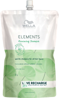 Шампунь для волос Wella Professionals Elements обновляющий рефил (1л) - 