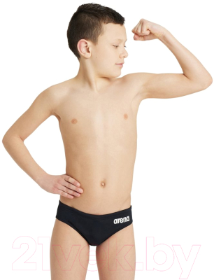 Плавки детские ARENA Team Swim Briefs Solid Jr / 004774 550 (р-р 22, черный/белый)