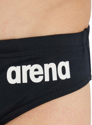 Плавки детские ARENA Team Swim Briefs Solid Jr / 004774 550 (р-р 24, черный/белый)