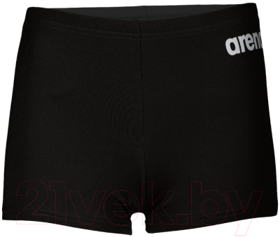 Плавки детские ARENA Team Swim Short Solid Jr / 004777 550 (р-р 22, черный/белый)