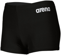 Плавки детские ARENA Team Swim Short Solid Jr / 004777 550 (р-р 24, черный/белый) - 