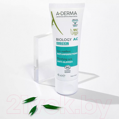 Крем для лица A-Derma Biology Ac Global для комплексного ухода за проблемной кожей (40мл)