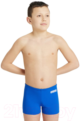 Плавки детские ARENA Team Swim Short Solid Jr / 004777 720 (р-р 26, royal/белый)