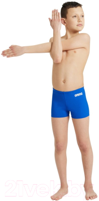 Плавки детские ARENA Team Swim Short Solid Jr / 004777 720 (р-р 26, royal/белый)