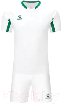 Футбольная форма Kelme Football Suit / 7351ZB3130-105 (р-р 120, белый)