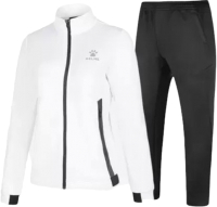 Спортивный костюм Kelme Women's Knitted Jacket Suit / 8161TZ2001-103 (S, белый/черный) - 