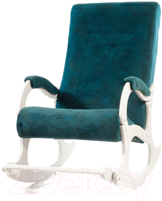 Кресло-качалка Бастион 4-2 (Goya Teal/белый)