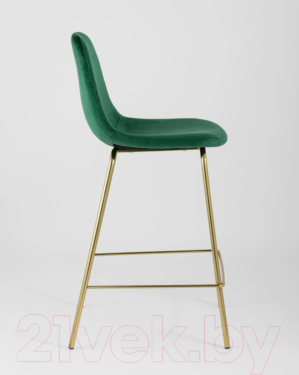 Стул барный Stool Group Валенсия SN полубарный / OS-001CB HLR-56 (велюр зеленый/золотые ножки) — фото 4