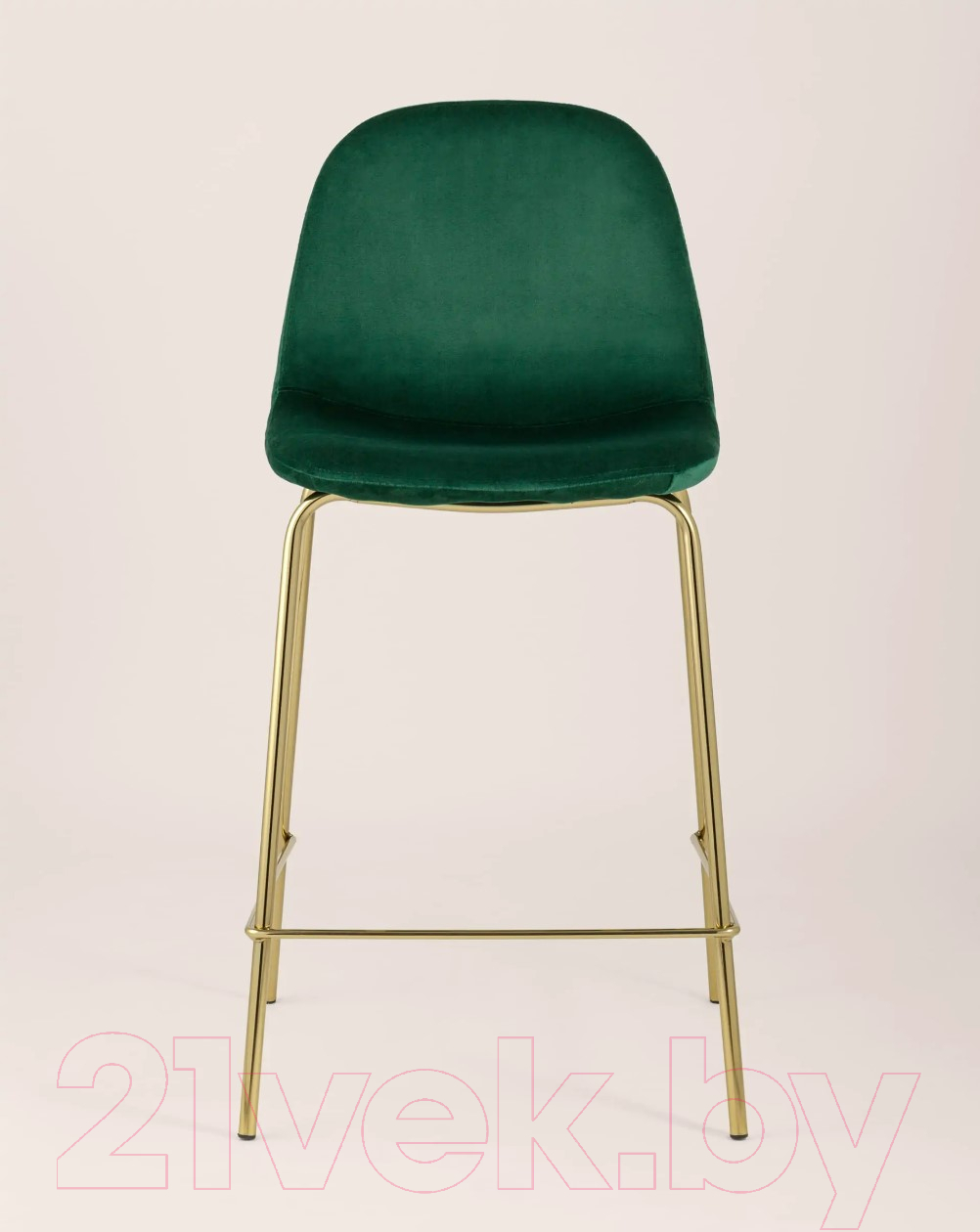 Стул барный Stool Group Валенсия SN полубарный / OS-001CB HLR-56 (велюр зеленый/золотые ножки) — фото 3