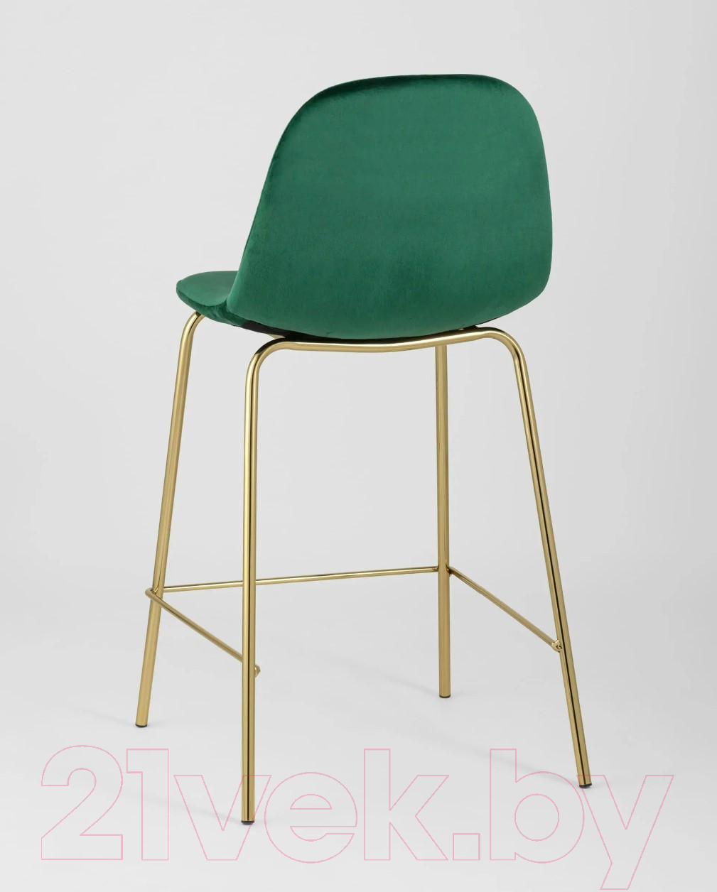 Стул барный Stool Group Валенсия SN полубарный / OS-001CB HLR-56 (велюр зеленый/золотые ножки) — фото 6