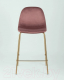 Миниатюра изображения товара Стул барный Stool Group Валенсия SN полубарный / OS-001CB HLR-44 (велюр розовый/золотые ножки)