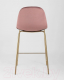 Миниатюра изображения товара Стул барный Stool Group Валенсия SN полубарный / OS-001CB HLR-44 (велюр розовый/золотые ножки)
