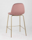 Миниатюра изображения товара Стул барный Stool Group Валенсия SN полубарный / OS-001CB HLR-44 (велюр розовый/золотые ножки)