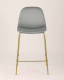 Миниатюра изображения товара Стул барный Stool Group Валенсия SN полубарный / OS-001CB HLR-18 (велюр серый/золотые ножки)