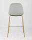 Миниатюра изображения товара Стул барный Stool Group Валенсия SN полубарный / OS-001CB HLR-18 (велюр серый/золотые ножки)