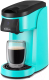 Капсульная кофеварка Kitfort KT-7121-2 (черный/зеленый) - 