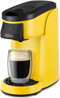 Капсульная кофеварка Kitfort KT-7121-3 (черный/желтый) - 