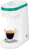 Капсульная кофеварка Kitfort KT-7122-2 (белый/зеленый) - 