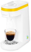 Капсульная кофеварка Kitfort KT-7122-3 (белый/желтый) - 