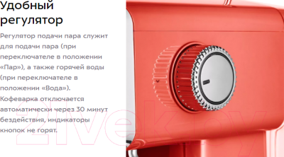 Кофеварка эспрессо Kitfort KT-7125-1 (красный)