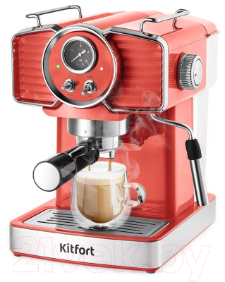 Кофеварка эспрессо Kitfort KT-7125-1 (красный)