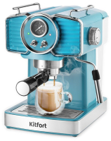 Кофеварка эспрессо Kitfort KT-7125-2 (темно-бирюзовый) - 