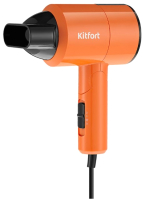 Компактный фен Kitfort KT-3240-2 (черный/оранжевый) - 