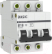 Выключатель автоматический EKF Basic 3P 10А (B) 4.5кА ВА 47-29 / mcb4729-3-10-B - 