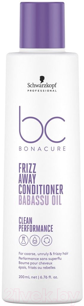 Кондиционер для волос Schwarzkopf Professional Bonacure Frizz Away для жестких и непослушных волос