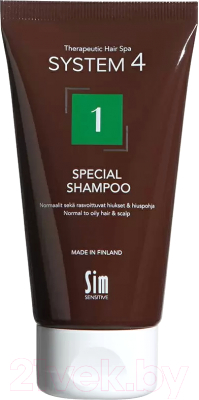 Шампунь для волос Sim Sensitive System 4 1 Special Shampoo Для нормальной и жирной кожи головы (75мл)