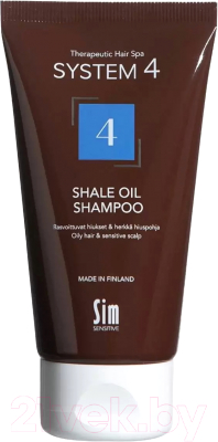 Шампунь для волос Sim Sensitive System 4 Shale Oil Shampoo Для жирных волос против перхоти (75мл)