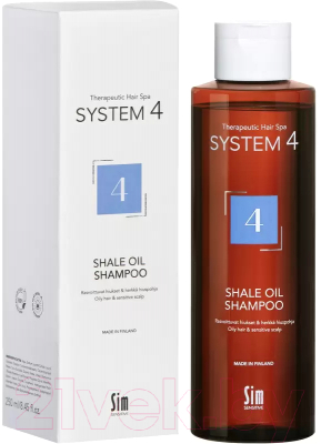 Шампунь для волос System 4 Shale Oil Shampoo Для жирных волос против перхоти (250мл)