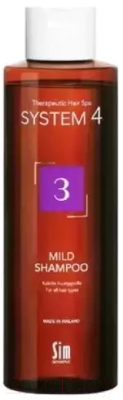 Изображение товара Шампунь для волос System 4 3 Mild Shampoo Для ежедневного применения (250мл)