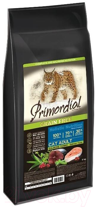 Сухой корм для кошек Primordial Cat Adult Salmon & Tuna / MGSP1202