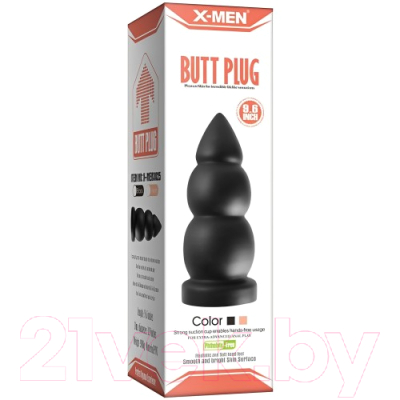 Пробка интимная Nlonely X-Men Butt Plug 24 см / 3021