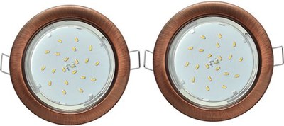 Точечный светильник Ecola GX53 FP53P2ECB (2шт) - 