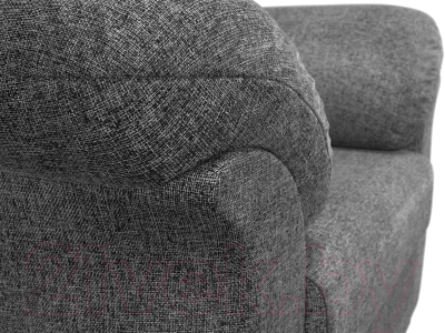 Кресло мягкое Лига Диванов Карнелла / 109601 (рогожка серый)