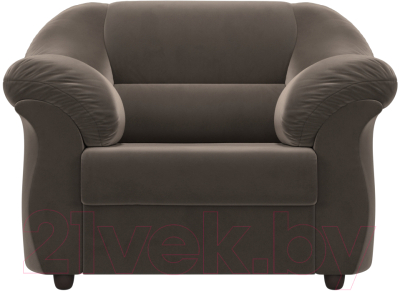 Кресло мягкое Лига Диванов Карнелла / 109606 (велюр коричневый)