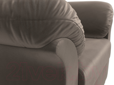 Кресло мягкое Лига Диванов Карнелла / 109606 (велюр коричневый)