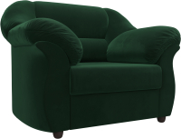 Кресло мягкое Лига Диванов Карнелла / 109608 (велюр зеленый) - 