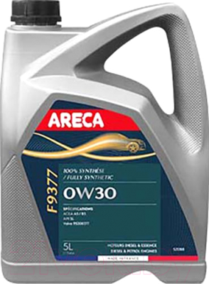 Моторное масло Areca F9377 0W30 / 052128 (5л)