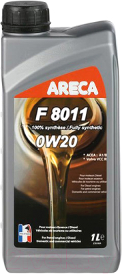 Моторное масло Areca F8011 0W20 / 052015 (1л)