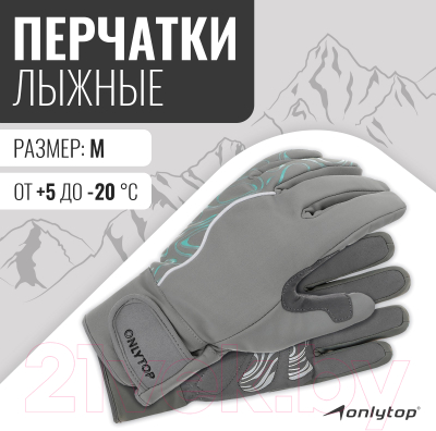 Перчатки лыжные Onlytop 2099 / 9236299 (M)