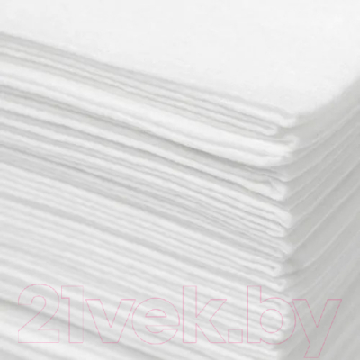 Полотенца одноразовые для парикмахерской White Line №100 45-50г/м 35x70 (100шт, белый)