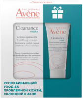 Набор косметики для лица Avene Cleanance Hydra Крем Комфорт кожи+Крем для проблемной кожи  (40мл+15мл) - 